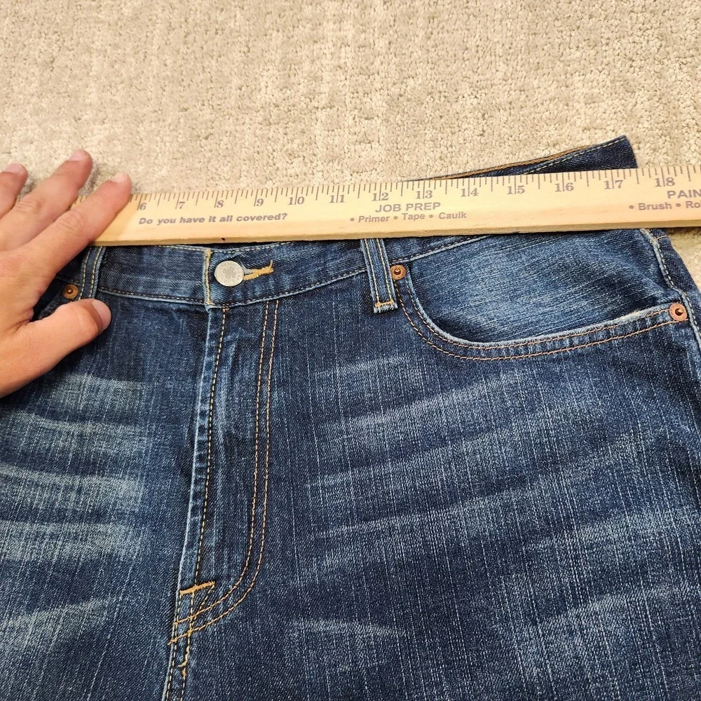 Vintage Lucky Brand Jeans Men 34x30 Relaxed Bootcut Baggy Y2K‎ Denim Dark Flight